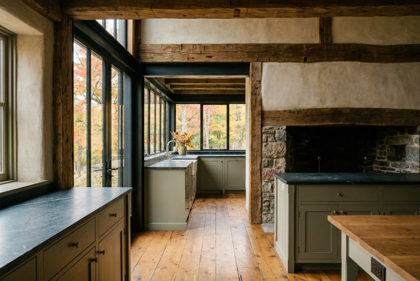 Interior of Sawkill Farmhouse in Kingston, NY